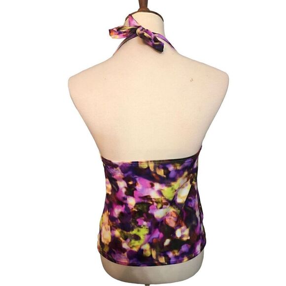 Victoria's Secret VS Womens Tankini top Swimsuit Bathing halter Size 34D Floral - Picture 5 of 10